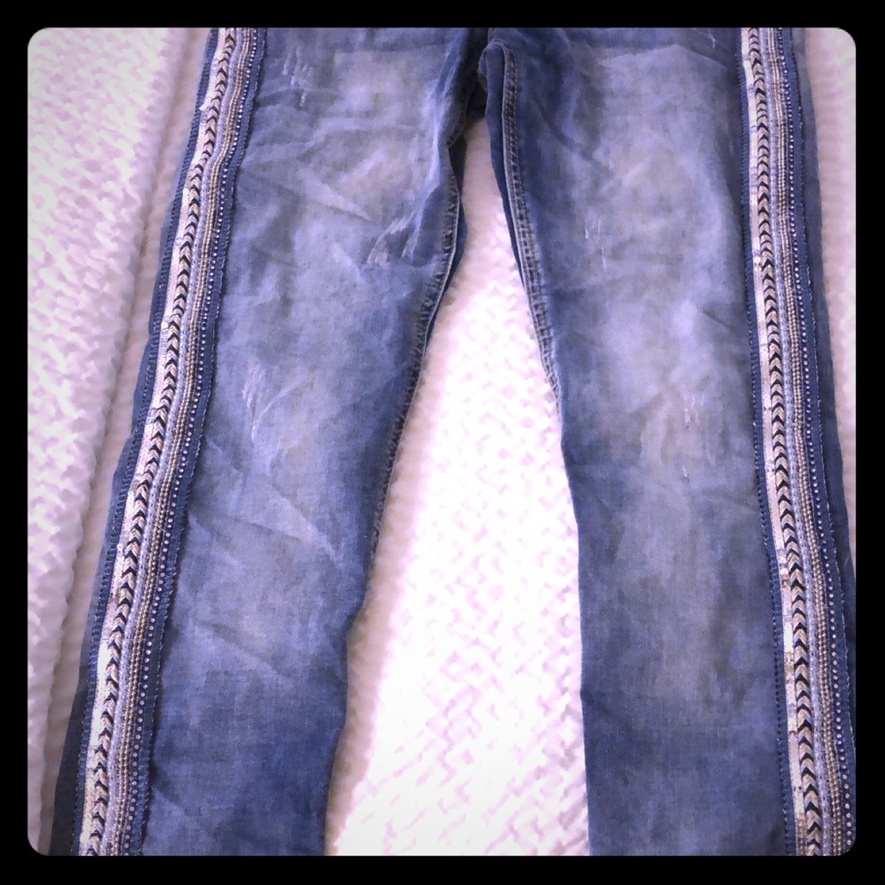 Embellished Ladies Jeans **Made in Italy** NEW